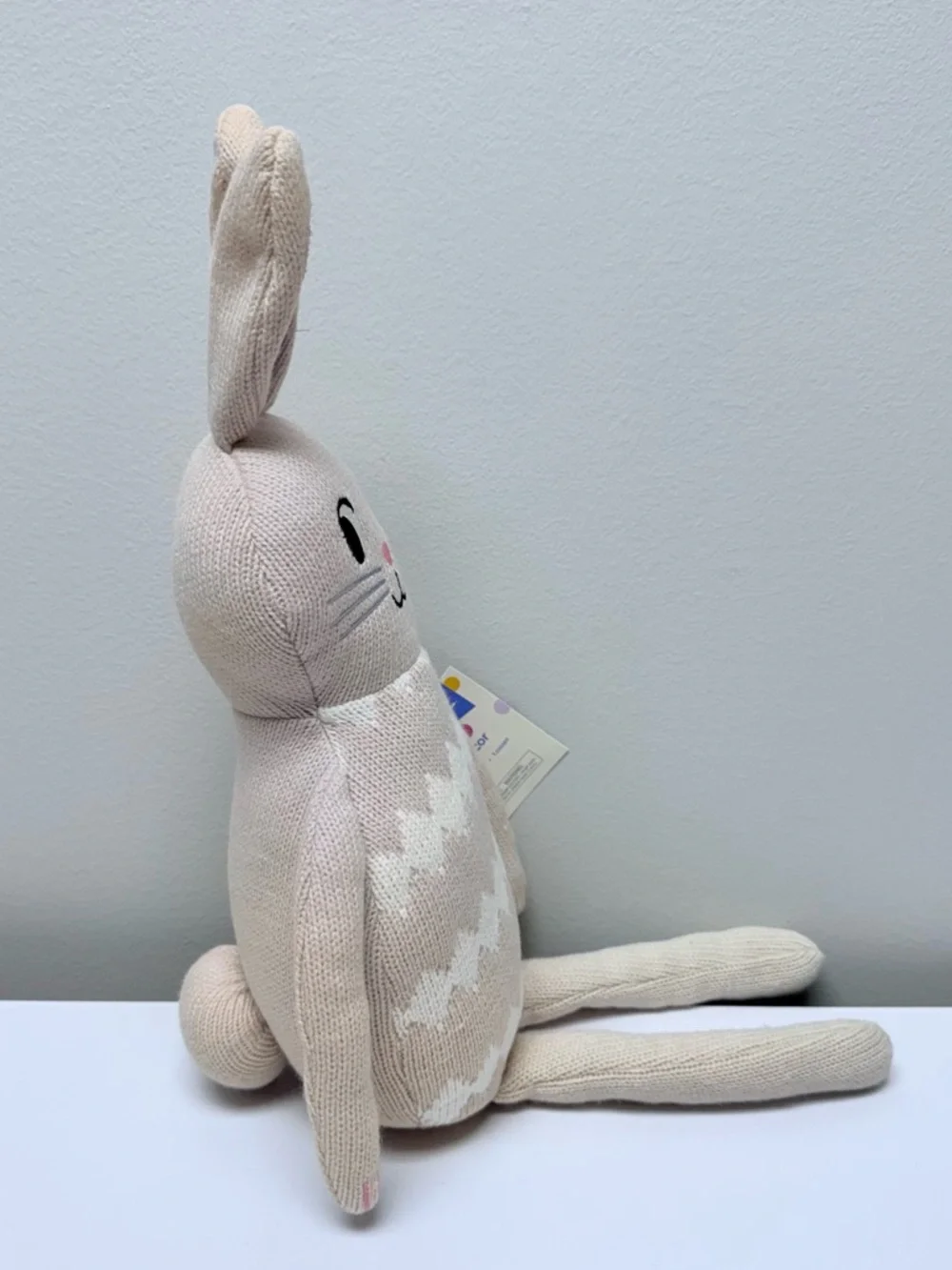 New! Spring 2026 Beige Knit Bunny Plush - Spritz™ Target